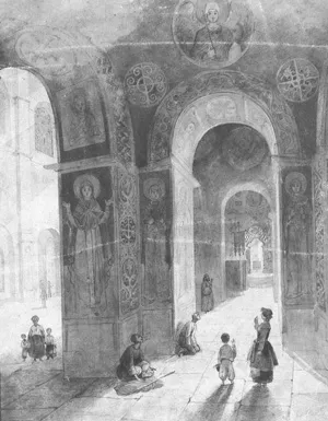 Собор Св. Софії. Малюнок художника Михайла Сажина